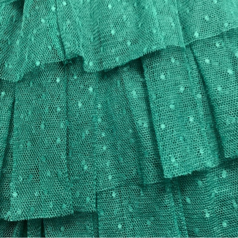 Mid length Tulle skirt in green by Anthropologie. NWT